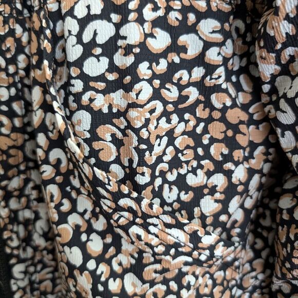 Free people leopard Printed Run Wild hooded Jacket size s - Picture 5 of 13